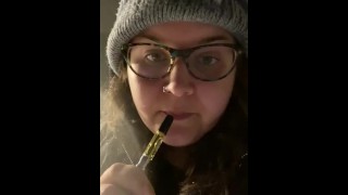 BBW smoking vape fetish