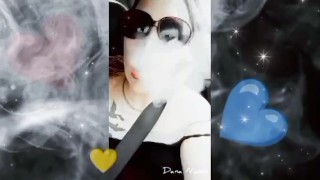 Smoking fetish / heavy vaping