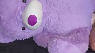 Side view fucking teddy bear from behind 🧸