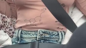 Lesbian in car