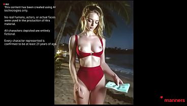 I filmed sex with this slut and her friend on the beach – now they both cum just from the sight of my dick and walk in a herd [AI]